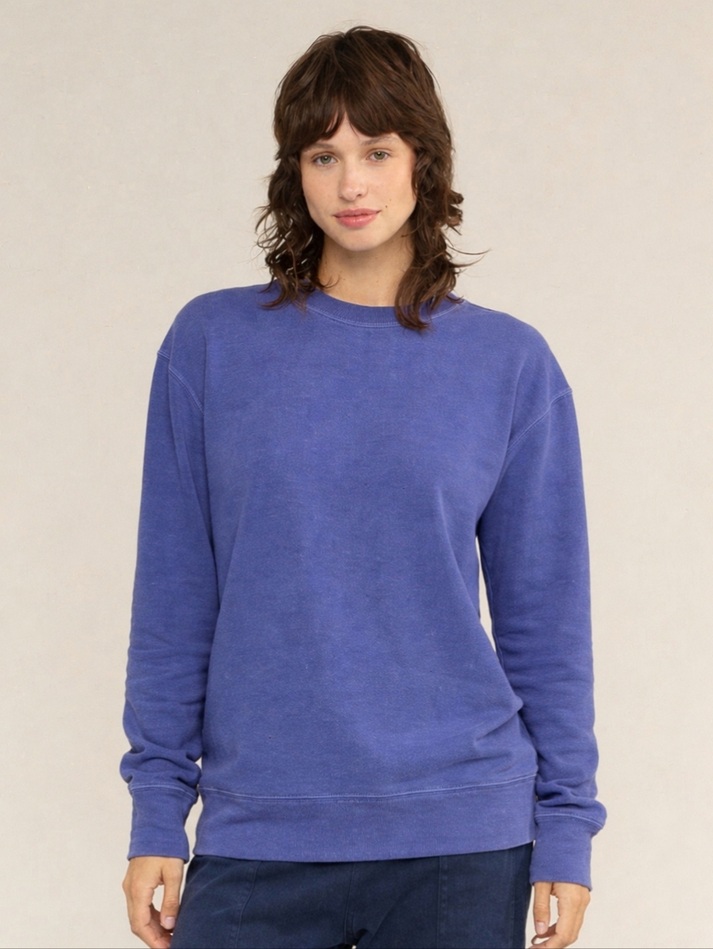 Jungmaven Tahoe Sweatshirt Women's Hemp Cotton Purple Long Sleeves Medium USA